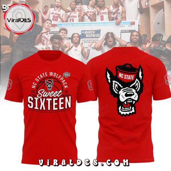 NC State Wolfpack March Madness Sweet Sixteen Red Hoodie