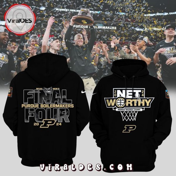 NCAA Men’s Purdue Boilermakers Final Four 2024 Champions Black Hoodie