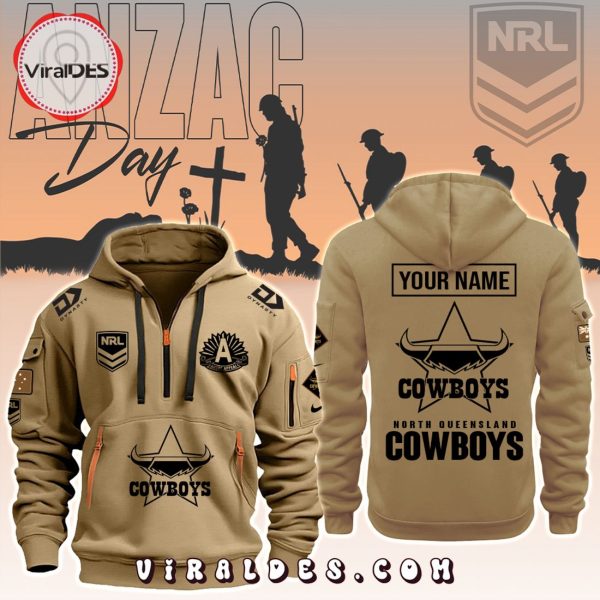 NQ Cowboys NRL ANZAC Day Fashions Hoodie