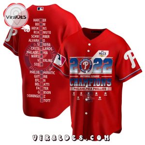 Philadelphia Phillies 2022 NLCS National League Champions Red Jersey