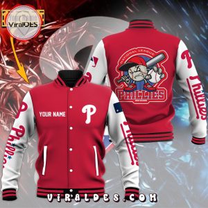 2023 Season Philadelphia Phillies Red Custom Baseball Jacket