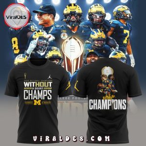 Michigan Wolverines Football National Champions Black T-Shirt, Jogger, Cap