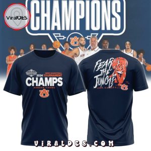 Auburn Fear The Jungle Men’s Basketball Champions T-Shirt, Cap