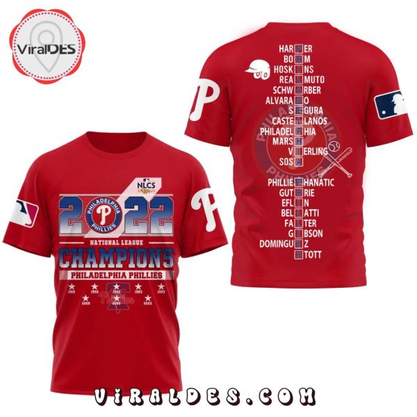 Philadelphia Phillies 2022 NLCS National League Champions Red Hoodie