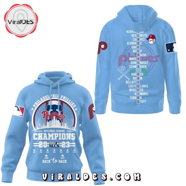 Philadelphia Phillies 2023 NL East Division Champions Blue Hoodie