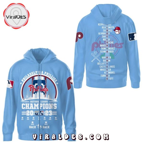 Philadelphia Phillies 2023 NL East Division Champions Blue Hoodie