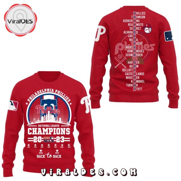 Philadelphia Phillies 2023 NL East Division Champions Red Hoodie