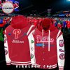 Philadelphia Phillies 2023 Postseason Red Baseball Jacket