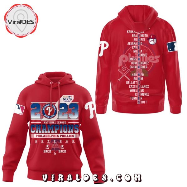 Philadelphia Phillies NL East Division 2023 Champions Red Hoodie