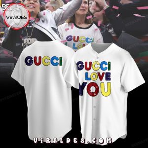 Lisa Boyer Gucci I Love You White Jersey