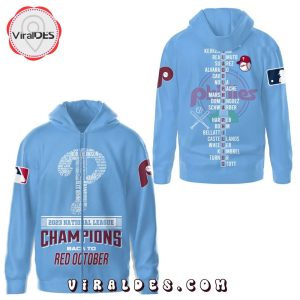 2023 Philadelphia Phillies Back To Red October Champions Blue Hoodie