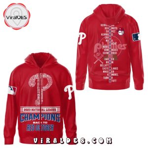 2023 Philadelphia Phillies Back To Red October Champions Red Hoodie