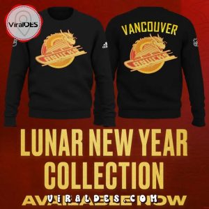 Vancouver Canucks Lunar New Year 2024 Black Sweatshirt, Jogger, Cap