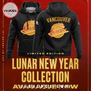 Vancouver Canucks Lunar New Year 2024 Black Hoodie, Jogger, Cap