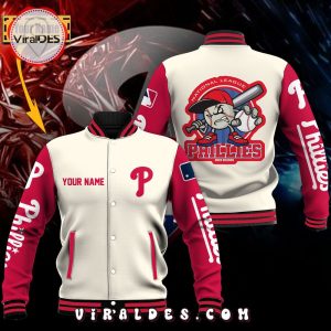 2023 Season Philadelphia Phillies White Custom Baseball Jacket