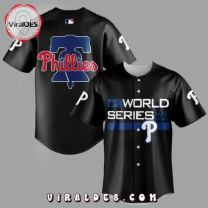 Philadelphia Phillies World Series 2024 Champions Black Baseball Jersey