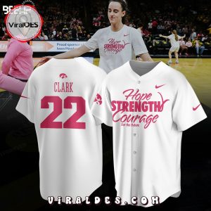 Caitlin Clark Hope Strength Courage For The Future White Jersey