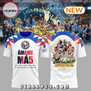 Classic Club América Campeones New White T-Shirt, Cap