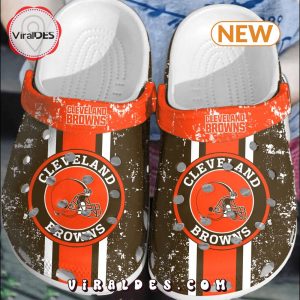 NFL Cleveland Browns Football Clogs Shoes Comfortable Crocs