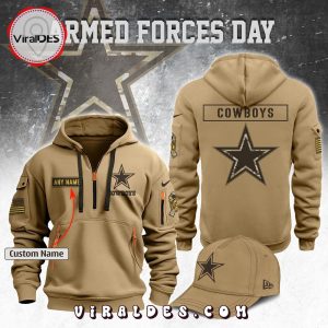 Custom Dallas Cowboys 2024 Armed Forces Day Hoodie, Jogger, Cap