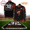 Cleveland Browns 2024 Black Baseball Jacket