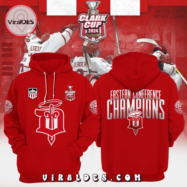 2024 Dubuque Fighting Saints Champions Red Hoodie