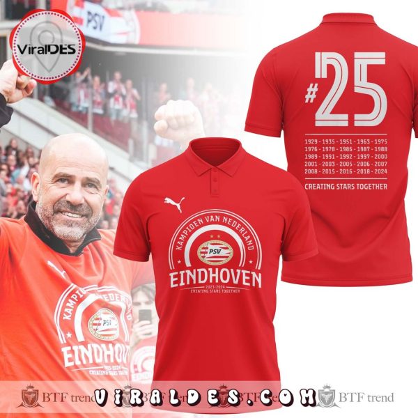 2024 PSV KAMPIOEN Red Polo Shirt