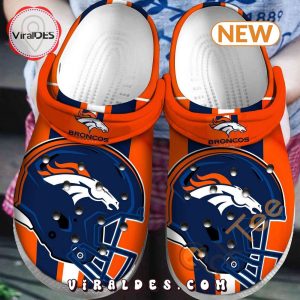 Denver Broncos NFL Football Helmet Teams Gift For Fan Rubber Crocs
