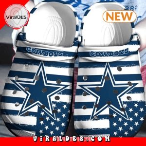 Dallas Cowboys NFL 10 Team Gift For Fan Rubber Crocs Shoes