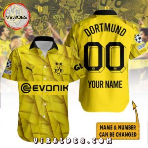 Personalized Borussia Dortmund Champions Yellow Hawaiian Shirt