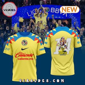 Club América 2023 Campeon Yellow Shirt