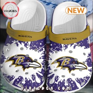 NFL Baltimore Ravens Football Crocs Clogs