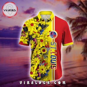 St. Louis Sports Leaf Style Hawaiian Shirt – Yellow