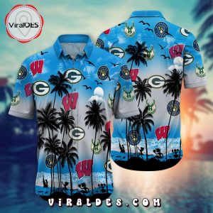 Special Wisconsin Sports Palm Tree Hawaiian Shirt