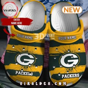 Green Bay Packers Customized Name NFL Clog