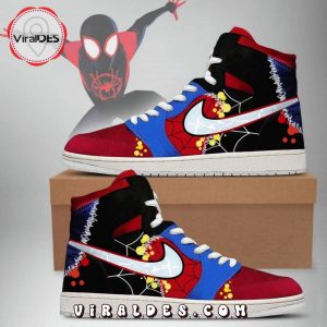 Spiderman Miles Morales Air Jordan 1 High Top Shoes