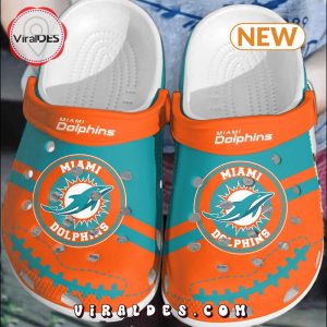 NFL Miami Dolphins Football Crocs Clog Shoes Limited Edition