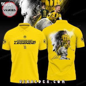 Dortmunder Jung Legende Marco Reus Yellow Polo Shirt