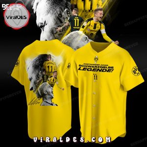 Dortmunder Jung Legende Marco Reus Yellow Baseball Jersey