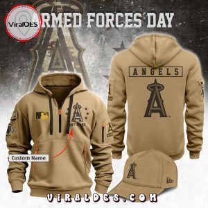 Custom Los Angeles Angels 2024 Armed Forces Day Hoodie, Jogger, Cap