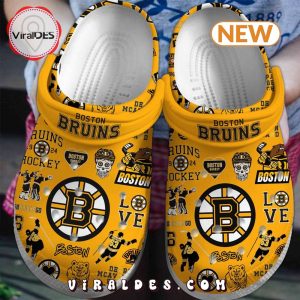 Boston Bruins NHL Crocs Clogs Shoes