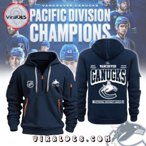2024 Vancouver Canucks NHL Navy Hoodie Fashions Limited Editions