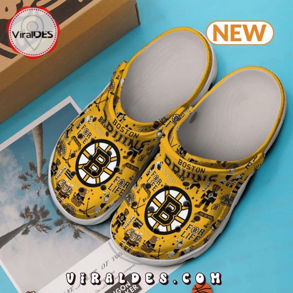 Boston Bruins NHL Sport Crocs Clogs Shoes