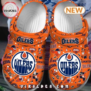 Edmonton Oilers NHL Sport Crocs Clogs Shoes