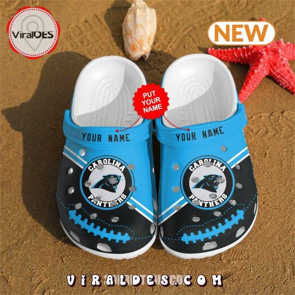 Carolina Panthers Personalized Custom For NFL Fans Clog Shoes