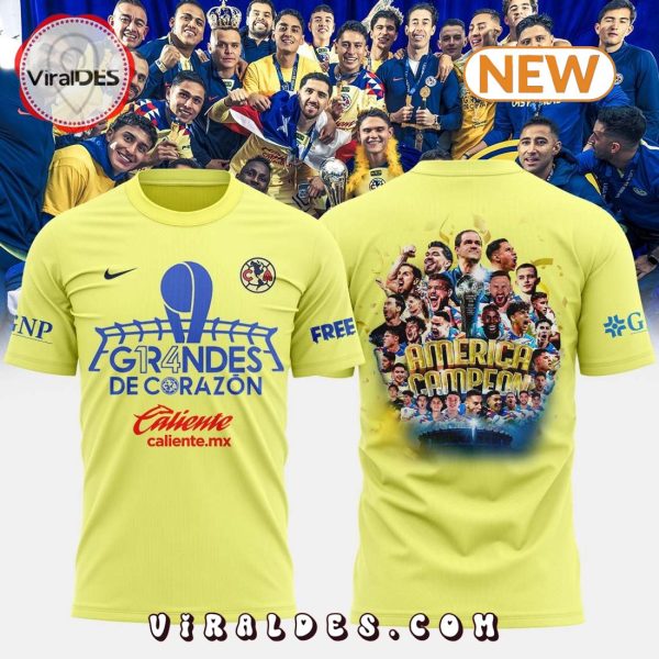 Club America Campeon Special 2023 Champions Yellow Shirt