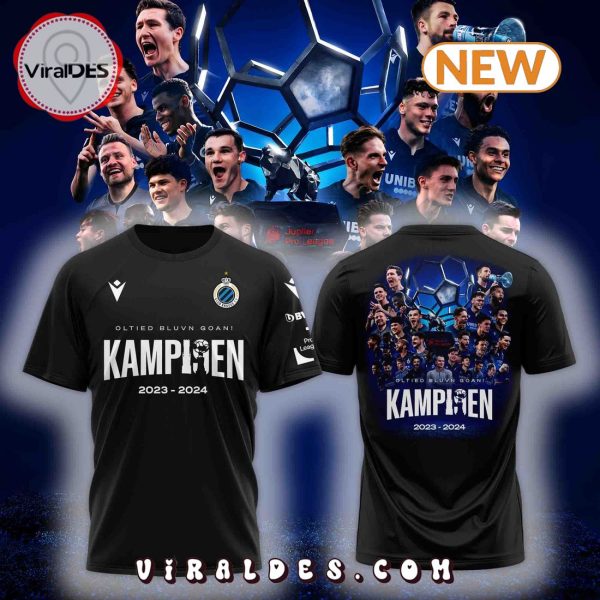 Club Brugge KV Champions Black T-Shirt, Cap