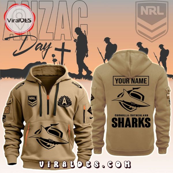 Cronulla Sharks NRL Hoodie ANZAC Fashions Limited Editions