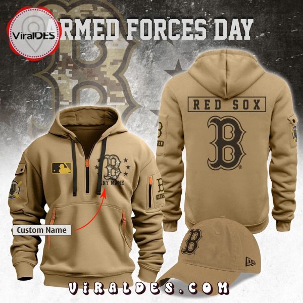 Custom Boston Red Sox 2024 Armed Forces Day Hoodie, Jogger, Cap