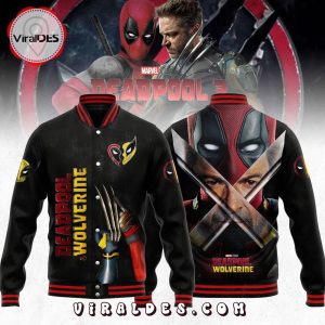 Deadpool 3 Special Deadpool & Wolverine Black Baseball Jacket